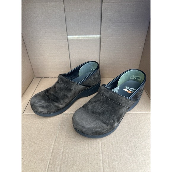 Dansko XP 2.0 Clogs Womens US 7.5–8 EU 38 Brown Suede Slip On Comfort - Picture 2 of 6